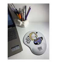Kahvekolik Kız Baskılı Bilek Destekli Mouse Pad