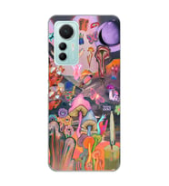 Xiaomi Mi 12 Lite Uyumlu Aesthetic Desenli Şeffaf Telefon Kılıfı