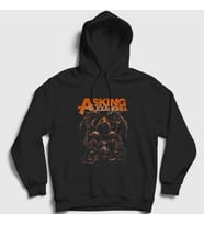 Presmono Unisex Siyah Time Asking Alexandria Kapüşonlu Sweatshirt 389132tt