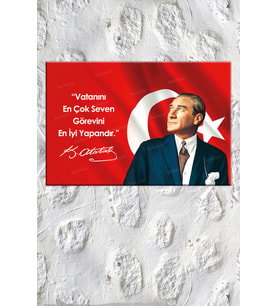 ATATÜRK TABLOSU, PANOSU, KANVAS TABLO, KAFE,BÜRO, OTEL VE RESMİ DAİRELER İÇİN UYGUN