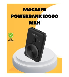 Mey İthalat® Manyetik Kablosuz Powerbank 22.5W Hızlı Şarj LCD Göstergeli