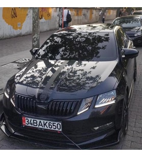 Skoda Octavia 2013-2020 Batman Yarasa Ayna Kapağı Piano Black Abs Plastik