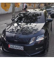 Skoda Octavia 2013-2020 Batman Yarasa Ayna Kapağı Piano Black Abs Plastik