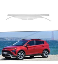 Hyundai Bayon Krom Cam Çerçevesi 12 Parça TamTur 2020+ Uyumlu