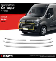 S-Dizayn Renault Master Krom Ön Panjur 4 Prç. 2019 Üzeri