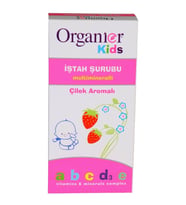 Organier Kids Çilek Aromalı İştah Açıcı Şurup 200 ml