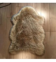Doğuş Peluş Halı APost Tek Kafa Camel Post Halı 100x150 cm