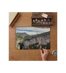Fransa Verdon Kanyonu Tasarımı 240 parça Ahşap Puzzle Ahşap Kutuda MP07793