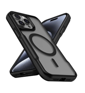 Apple iPhone 14 Pro Max Kılıf M-safe Şarj Özellikli Renkli Kenar Airbag Şeritli Zore Lamer Kapak