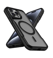 Apple iPhone 14 Pro Max Kılıf M-safe Şarj Özellikli Renkli Kenar Airbag Şeritli Zore Lamer Kapak