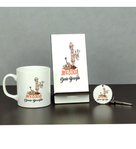 Arkeolog Üçlü Set (Kupa + Telefon Standı + Anahtarlık) 002