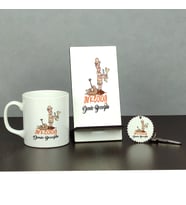 Arkeolog Üçlü Set (Kupa + Telefon Standı + Anahtarlık) 002
