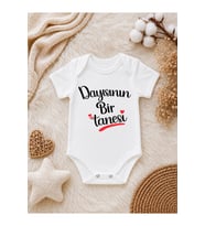 Dayısının Bir Tanesi Yazılı Bebek Zıbını – Dayı Yeğen Temalı Sevimli Bebek Body