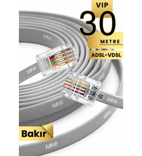 MN202F Telefon hat Kablosu 30 metre/Bakır Tel-Diş Mekan/Kutu–Modem DSL Adsl Vdsl kablosu/4'LÜ-FLAT