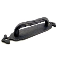 Antika Tarz Dekoratif Pirinç Burgulu Çekme Kol - 148x33 Mm, Oksit