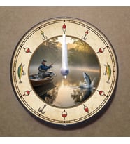 Kişiye Özel Magnet Saat Buzdolabı Saati Duvar Saati 11,5cm MS5011