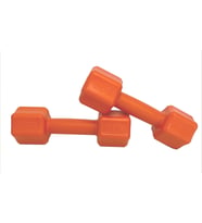 Ecgspor 1 Kg Turuncu Dambıl Seti 1 Kg x 2 Adet Toplam 2 Kg Ağırlık Seti