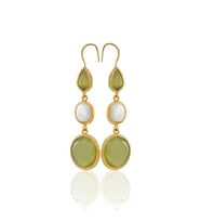 Kadir Jewellery 22 Ayar Altın Kaplama Kadın İnci Küpe -El İşçiliği Ve Hipoalerjenik Küpe