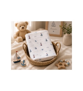 Minora %100 Pamuk Müslin Bebek Örtüsü – Çok Amaçlı Müslin Battaniye - 100 X