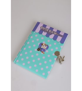 x Dekomus Özel Tasarım "Sweet Diary Collection" Kilitli Hatıra Defteri