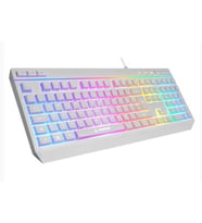 Rampage KM-R57 Beyaz RGB Aydınlatmalı Q Oyuncu Multmedia Klavye ve 12800 DPI Mouse Gaming Set