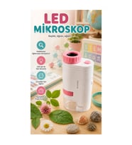 80X-200X Taşınabilir LED Mikroskop – Ayarlanabilir Büyütme ve Manuel Odak