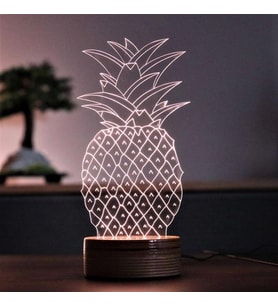 3 Boyutlu Pineapple Lamba