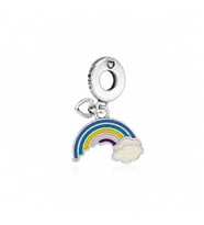 CM Jewelry Gökkuşağı Figürlü Çelik Charm
