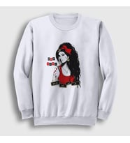 Presmono Unisex Beyaz Goodbye Amy Winehouse Sweatshirt 152021tt