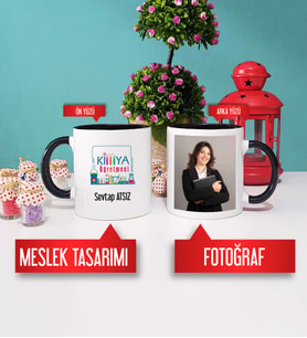 Kimya Öğretmeni Kupa Bardak Siyah Fotoğraflı