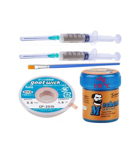 Lehim Solder Paste 138 C 42g Flux Lehim Toplama Cp-2515 Lehim Emme Teli 2,5 Mm Set 5 İn 1