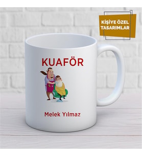 Kişiye Özel İsim Yazılabilir Kuaför Kupa Bardak