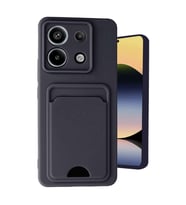 Redmi Note 13 Pro 5G Kılıf Kelvin Kartvizitli Silikon - Siyah