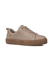 Trend Adımlar Vizon Opi Hakiki Deri Kadın Sneaker