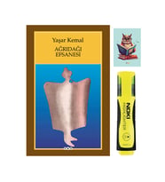 Ağrıdağı Efsanesi - Yaşar Kemal 9789750807411 - Sarı Fosforlu Kalem - Not Defterli özel seti (Renksiz)