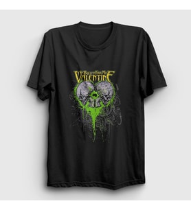 Presmono Unisex Siyah Skulls Bullet For My Valentine T-Shirt 23440tt