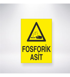 Fosforik Asit 21x28 Arkası Yapışkanlı Levha