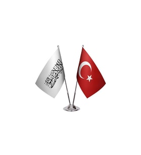 Afganistan İslam Emirliği İkili Masa Bayrağı