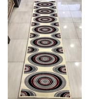 Saray Halı Vizyon 11169 Ws 80X300 Gri Kırmızı Yolluk 3 Metre !