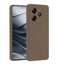 Durukar® Redmi Note 14 4G Kılıf First Silikon - Kahverengi