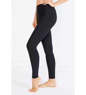 Kadın İçi Pamuklu Termal Pijama Tayt İçlik Siyah