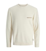 Jack & Jones JORNORREBRO Light Knit Erkek Bisiklet Yaka İnce Triko Kazak (Beyaz)