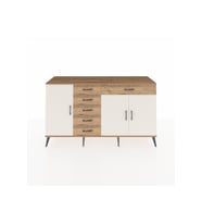 Kronos Konsol 3 Raflı 6 Çekmeceli 3 Kapaklı 176x59x99 Çam-Aytaşı/Çam