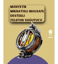 Oyunlar İçin Serinletici Telefon Fanı  Sessiz Çalışma  Geniş Kıskaçlı Tasarım