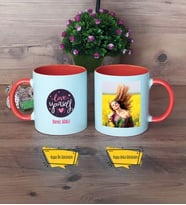 Love Yourself Kupa Bardak Turuncu Fotoğraflı Motto