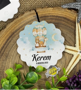 7cm Özel Baskılı Magnet Uv Baskılı - Balonla Yolculuk