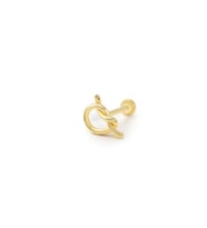 14 Ayar Altın Taşlı Zai Tragus Küpe