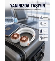 USB Şarjlı Katlanabilir Mini Boyun Fanı 1–3 Saat Kullanım