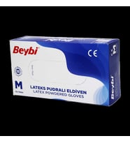Pudralı Muayene Eldiveni Konforlu Kullanım için 100'lü Paket