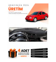 VOLKSWAGEN BORA (1998-2005) Uyumlu Torpido Koruma Örtüsü Oto Kılıfı - Siyah